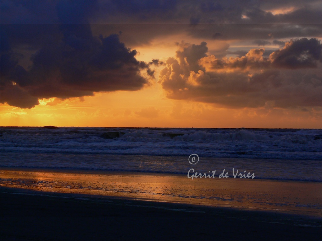 sunset zonsondergang strand_Vlieland_2007